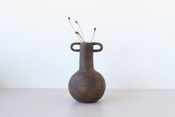 Terracotta bottle with two handles