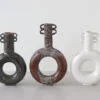 Terracotta bottles in different colors